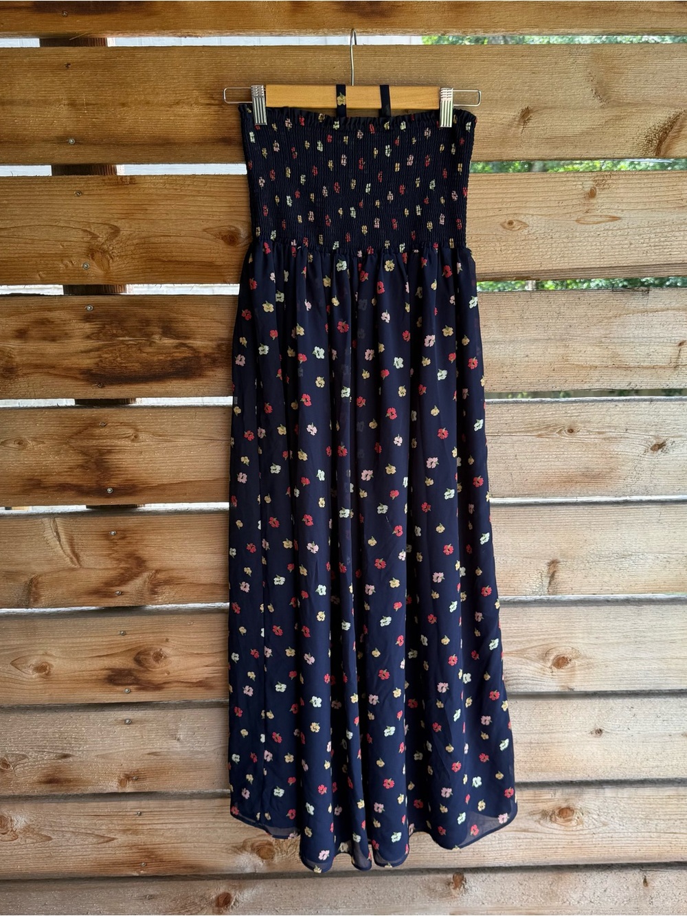 Madewell halter smocked dress | S